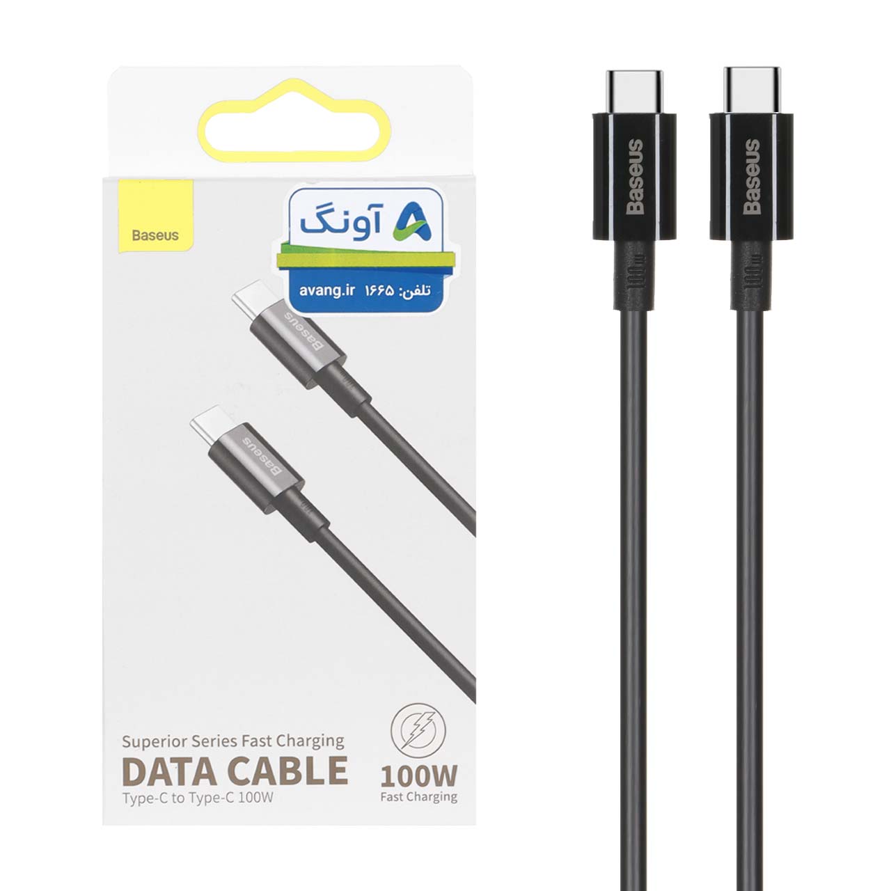 کابل شارژ فست Baseus Type-C to Type-C مدل CATYS-B01 - مشکی