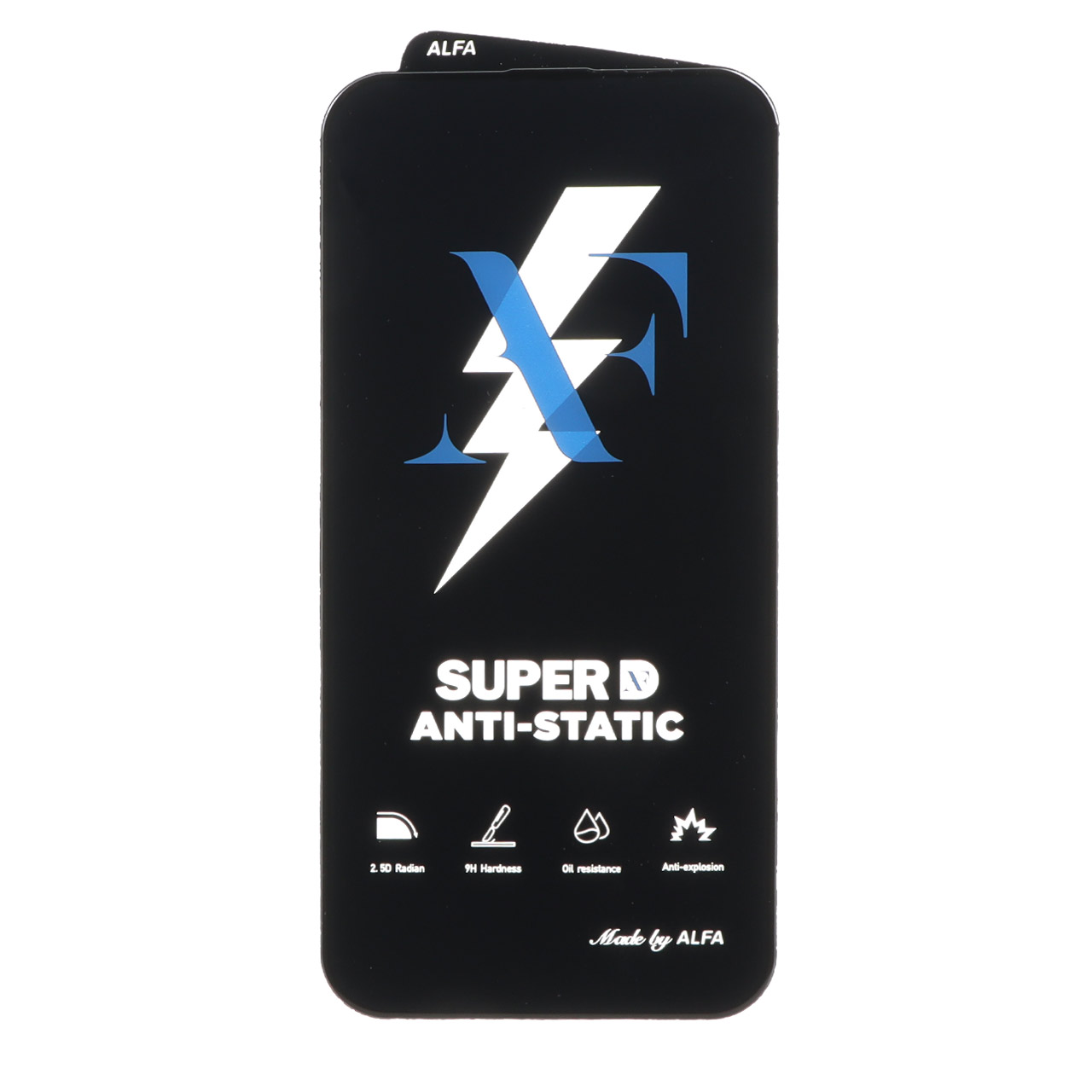 محافظ صفحه نمایش شیشه ای Super D Anti Static آلفا مناسب برای آیفون 13، 13 پرو و 14