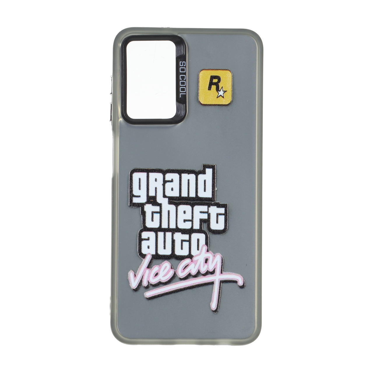 قاب SO COOL بلک لنز دکمه کروم طرح Grand Theft Auto Vice City مناسب برای سامسونگ گلکسی A13 4G و A13 5G و A04s و M13 4G و M23 و F13