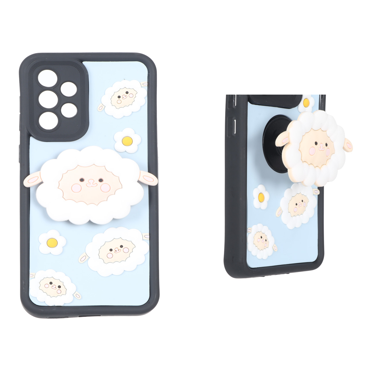 قاب Solid Case پاپ سوکت عروسکی برجسته Samsung Galaxy A33 - طرح 175