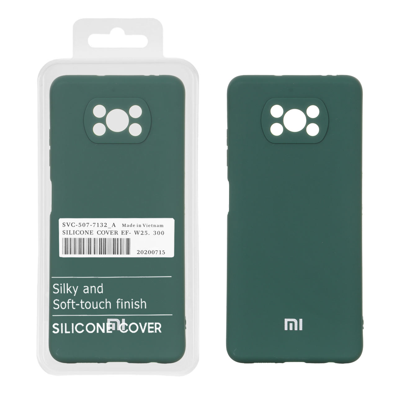 قاب سیلیکونی محافظ لنزدار سبز مناسب برای شیائومی پوکو X3، پوکو X3 پرو و پوکو X3 NFC