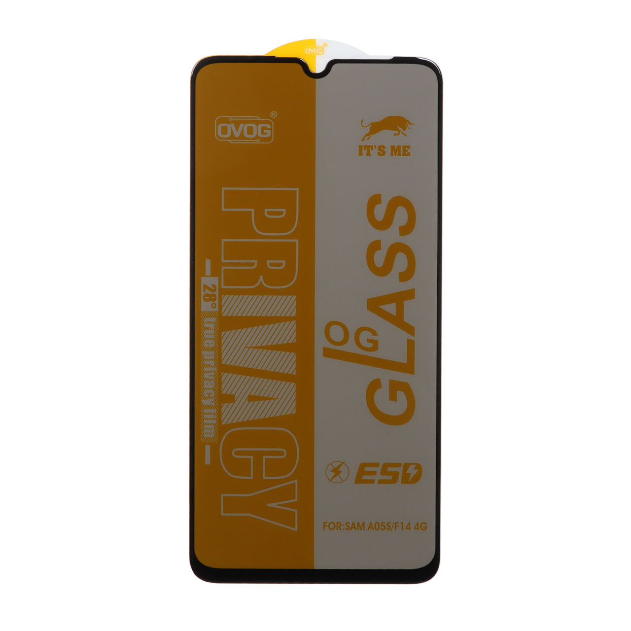 محافظ صفحه نمایش شیشه ای درجه یک Full Cover Privacy OG - ESD OVOG مدل Samsung Galaxy A07 / A06 / A05s / Realme C51 / Realme C53 / Narzo N53
