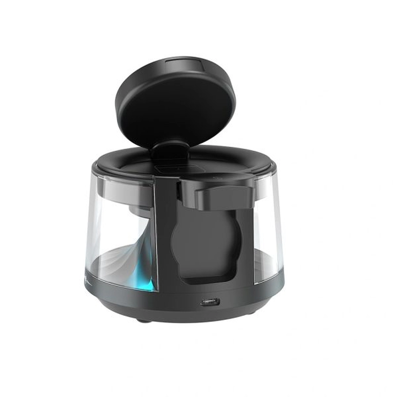 اسپیکر بلوتوثی و شارژر وایرلس 5 کاره Wiwu مدل Flow wi-w039 مشکی