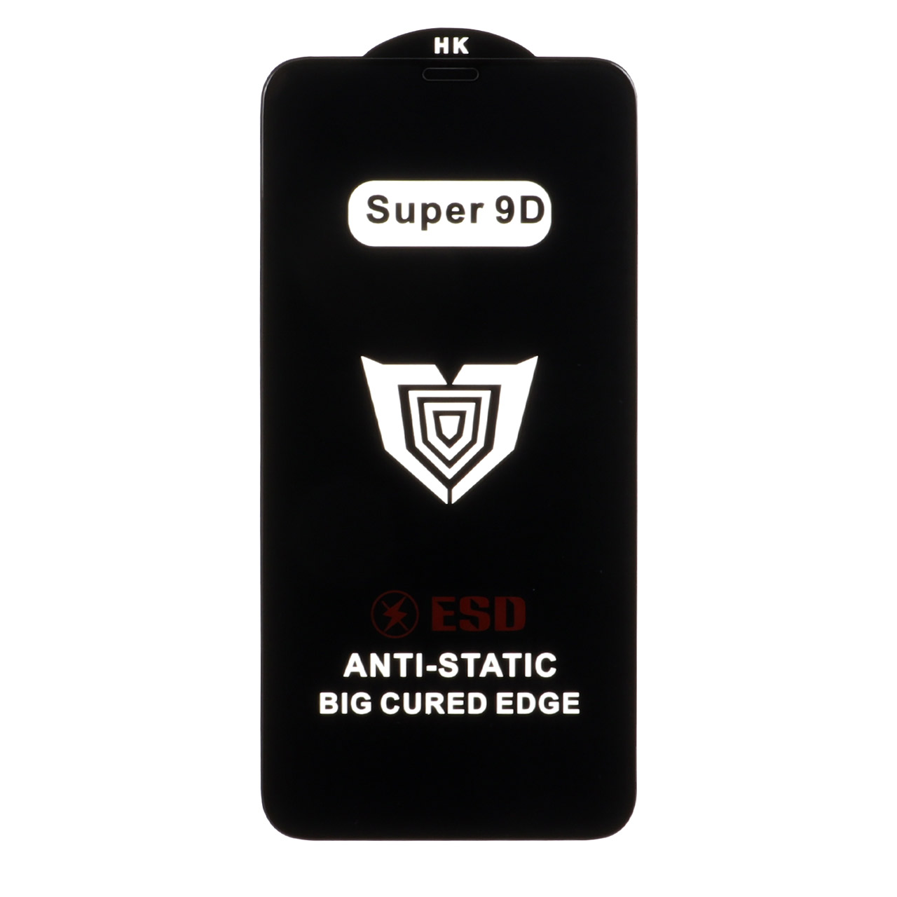 محافظ صفحه نمایش شیشه ای فول کاور Super 9D با تکنولوژی ضد الکتریسیته ساکن (ESD) مناسب برای آیفون ۱۱ پرو / XS / X