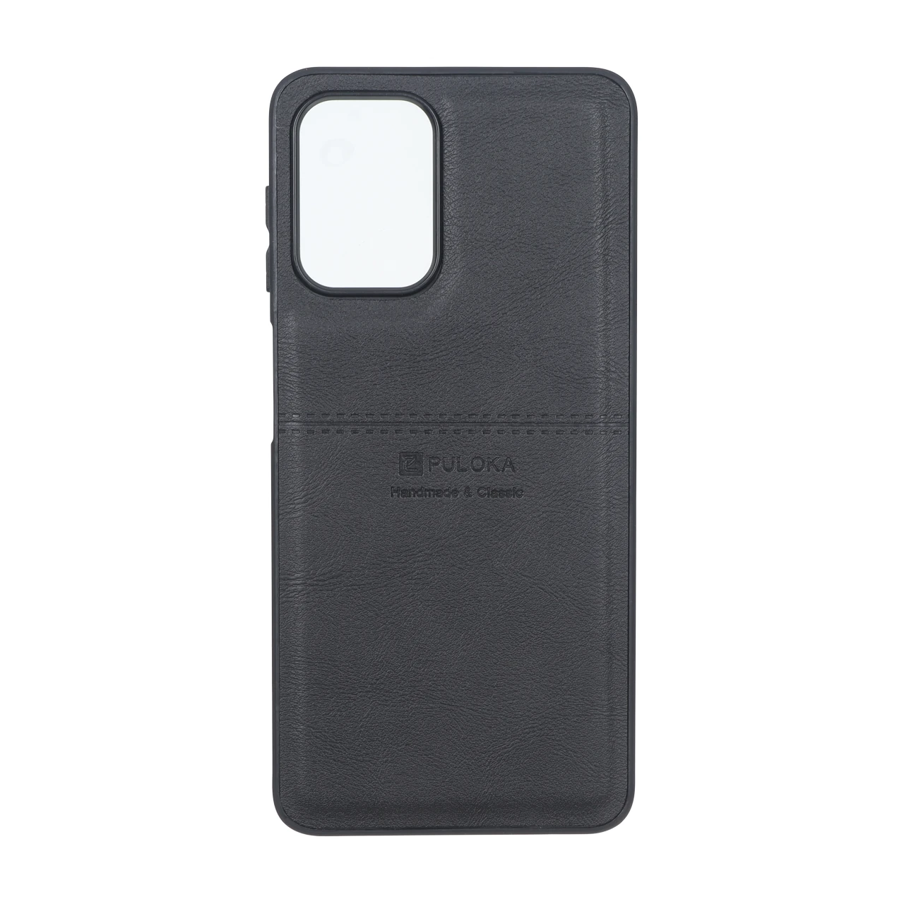 قاب طرح چرم Puloka خط دار Samsung Galaxy A22 4G / M22 / M32 4G / F22 - مشکی