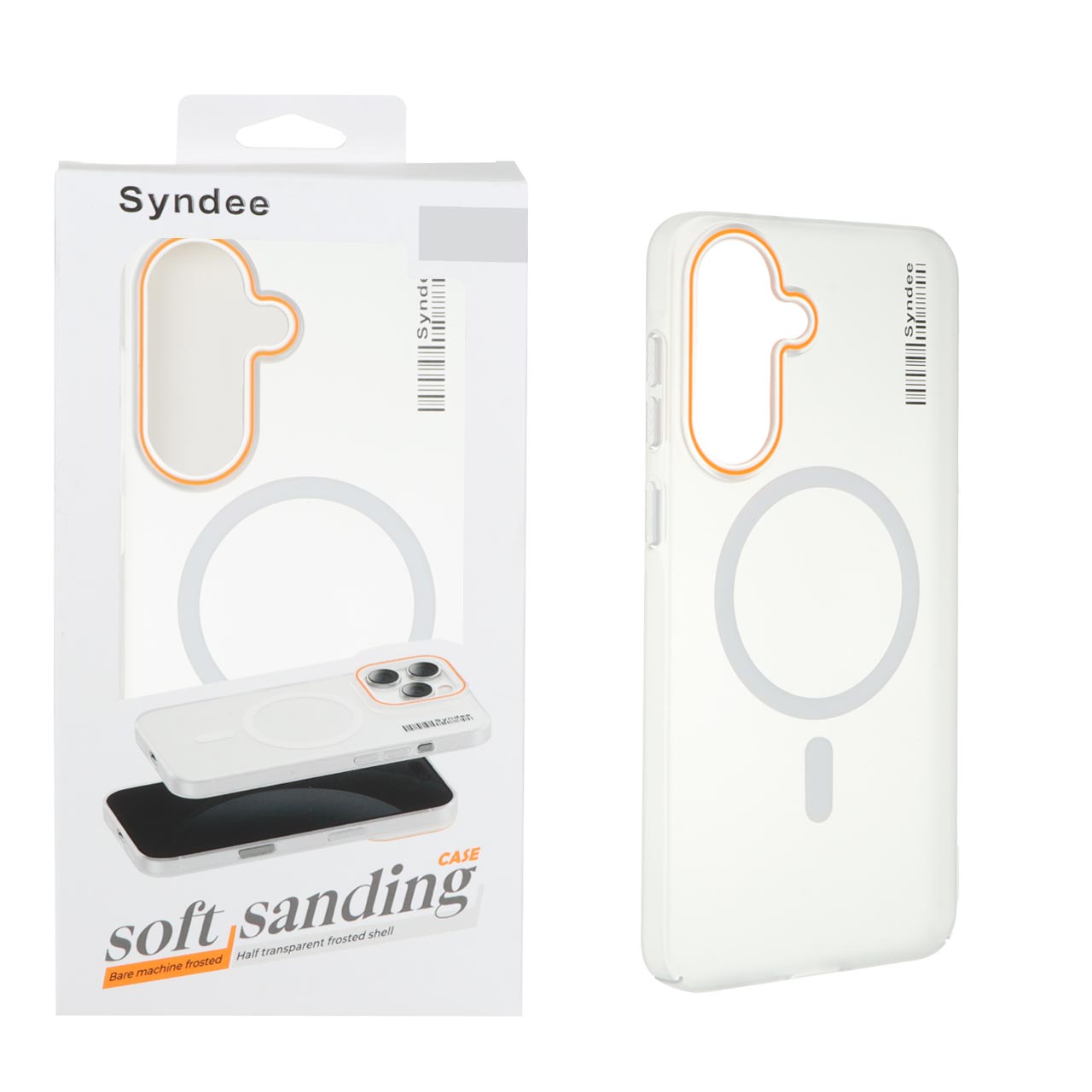 قاب اورجینال Syndee پشت مات MagSafe مدل Samsung Galaxy A56 / A36 - سفید (پک دار)