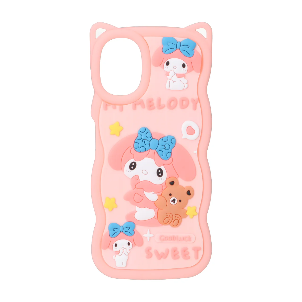 قاب طرح کارتونی My Melody کنگره ای گوش دار مناسب برای سامسونگ گلکسی A06