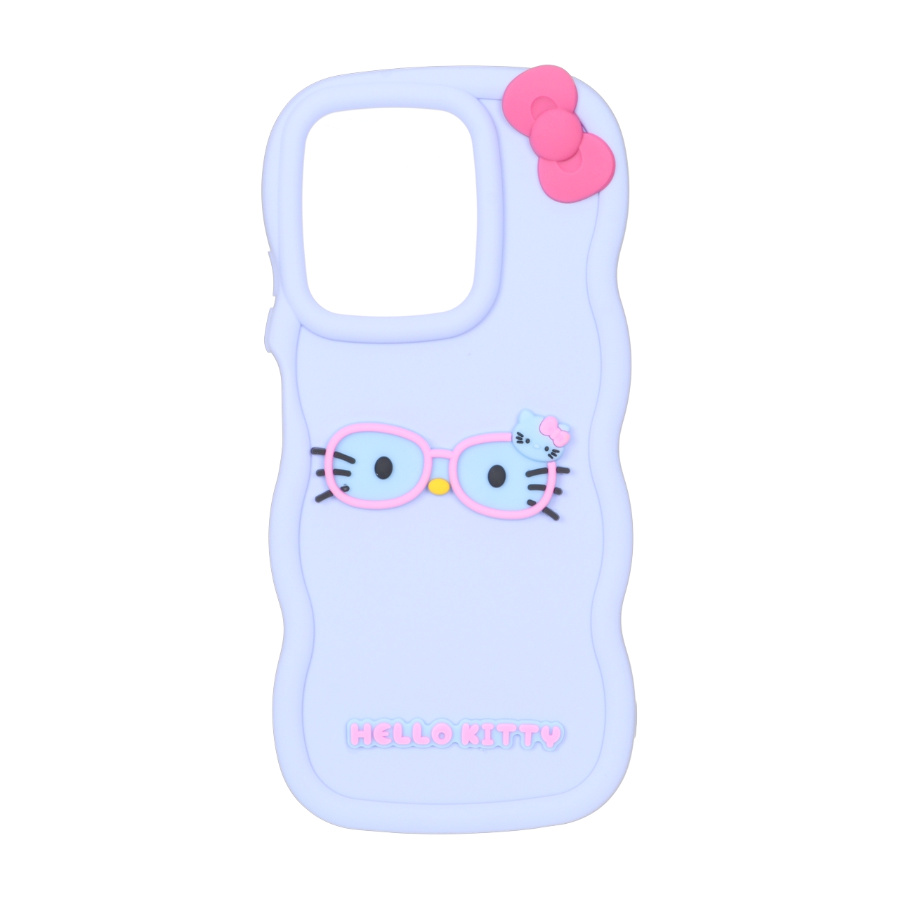 قاب سیلیکونی کنگره ای Hello Kitty عینکی مناسب برای شیائومی ردمی ۱۵ سی / پوکو سی ۸۵