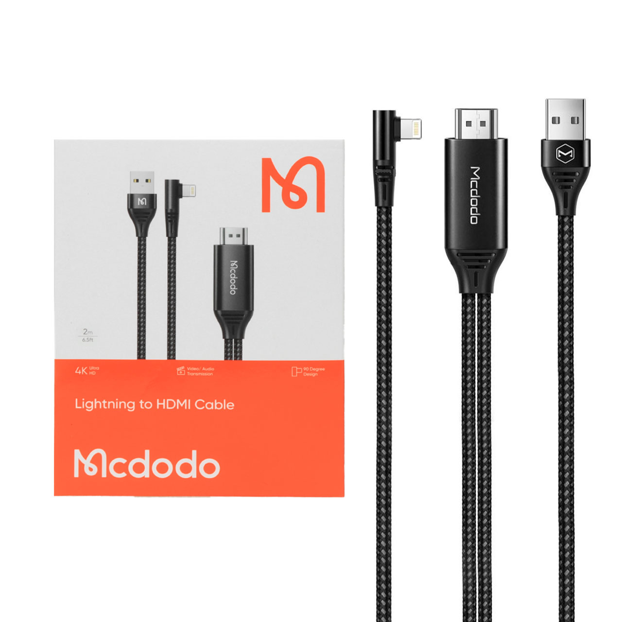 کابل تبدیل 2 متری Mcdodo Lightning به HDMI مدل CA-6400 مشکی