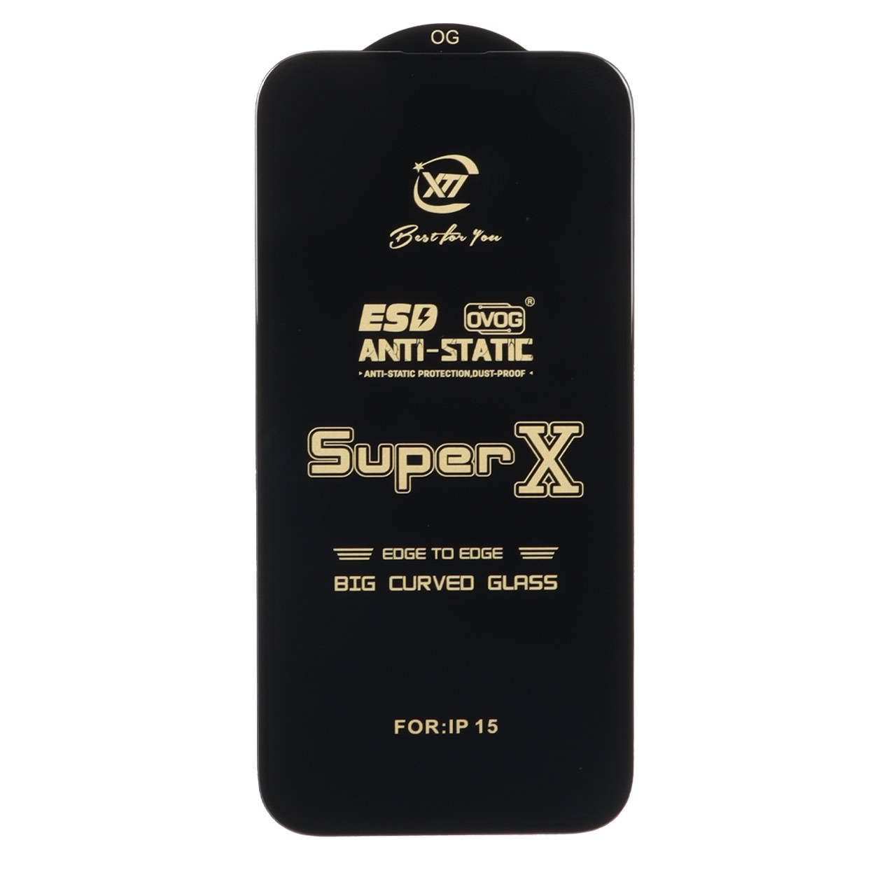 محافظ صفحه نمایش آنتی استاتیک Full Cover Super X مدل Apple iPhone 16 / iPhone 15 / iPhone 14 Pro
