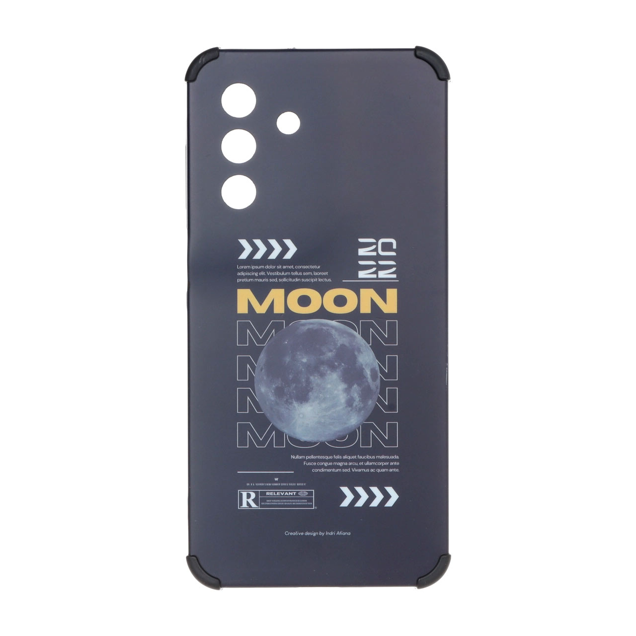 قاب طرح ماه و نوشته انگلیسی Moon بامپردار مناسب برای سامسونگ گلکسی A17 و A26