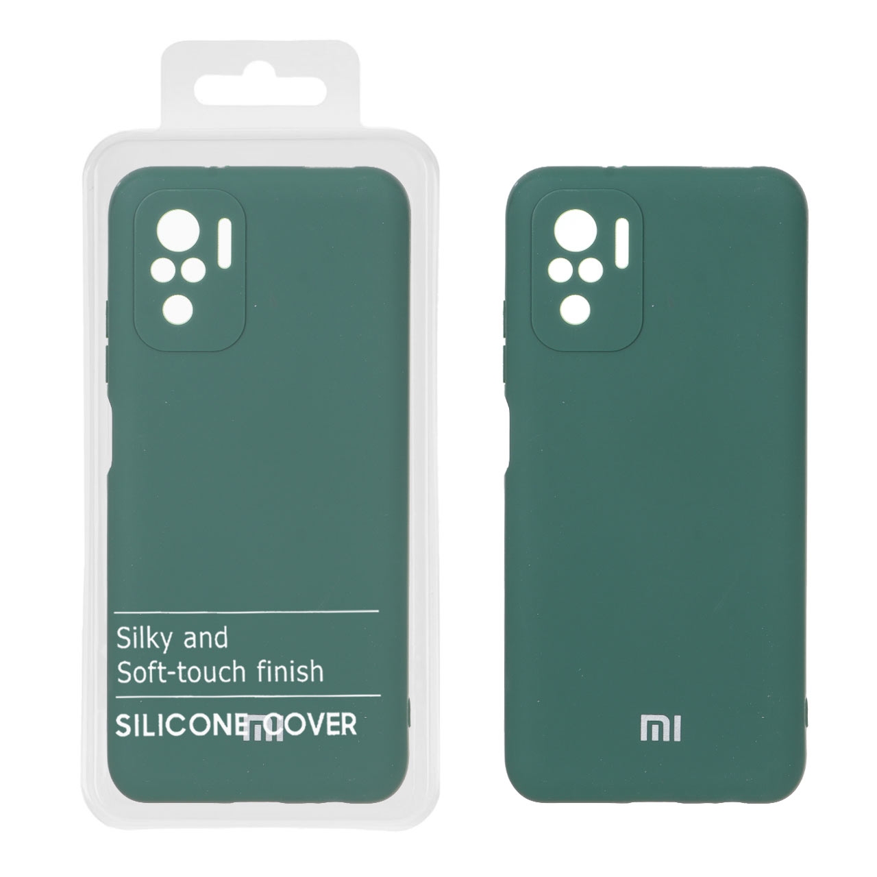 قاب سیلیکونی محافظ لنزدار سبز مناسب برای شیائومی ردمی نوت 10 4G، ردمی نوت 10S و پوکو M5S