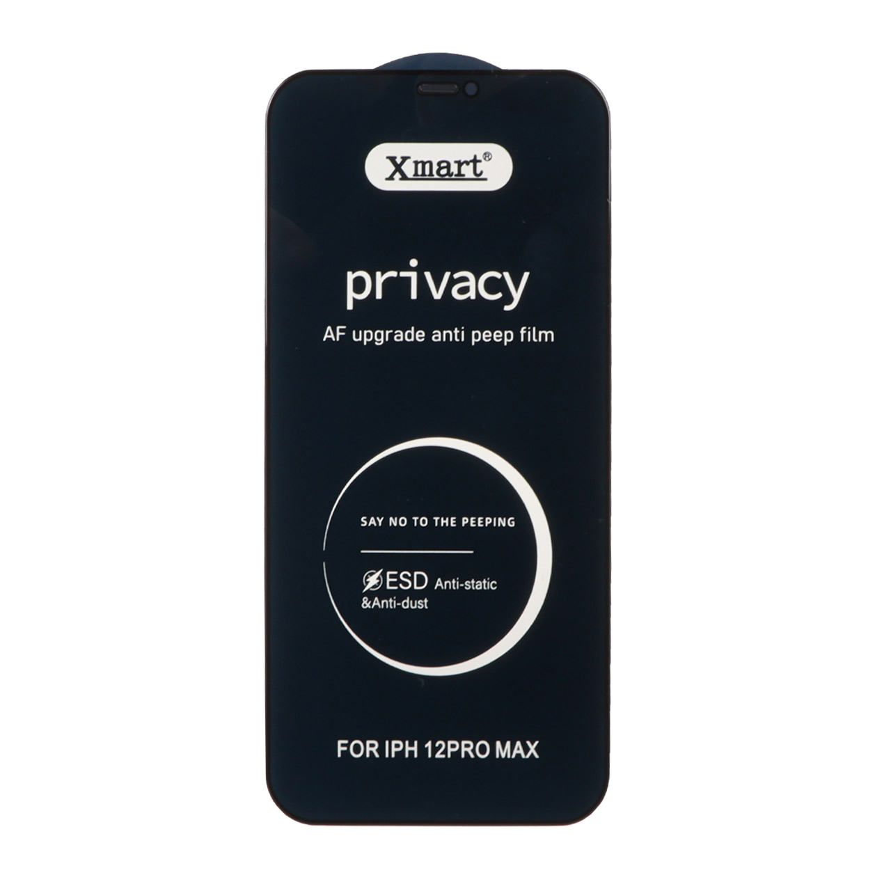 محافظ صفحه نمایش شیشه ای Full Cover Privacy XMART - ESD مدل Apple iPhone 12 Pro Max (بدون پک)