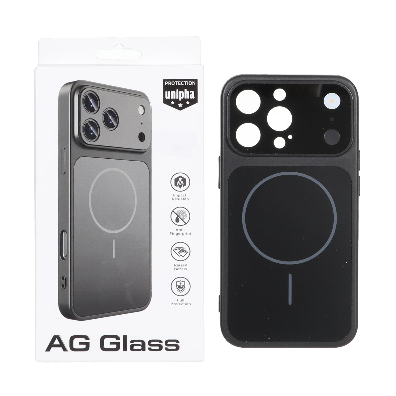 قاب AG Glass اورجینال مگ سیف محافظ لنز برجسته براق مناسب برای آیفون 13 پرو