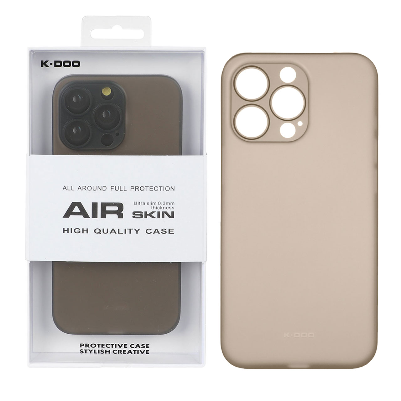 قاب KDoo Air Skin محافظ لنزدار خاکستری مناسب برای آیفون 13 پرو مکس