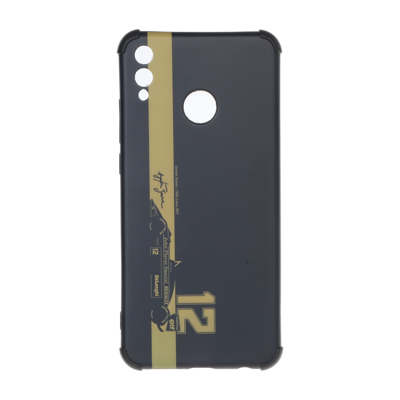 قاب طرح Ayrton Senna و شماره 12 بامپردار مناسب برای گوشی Honor 8X