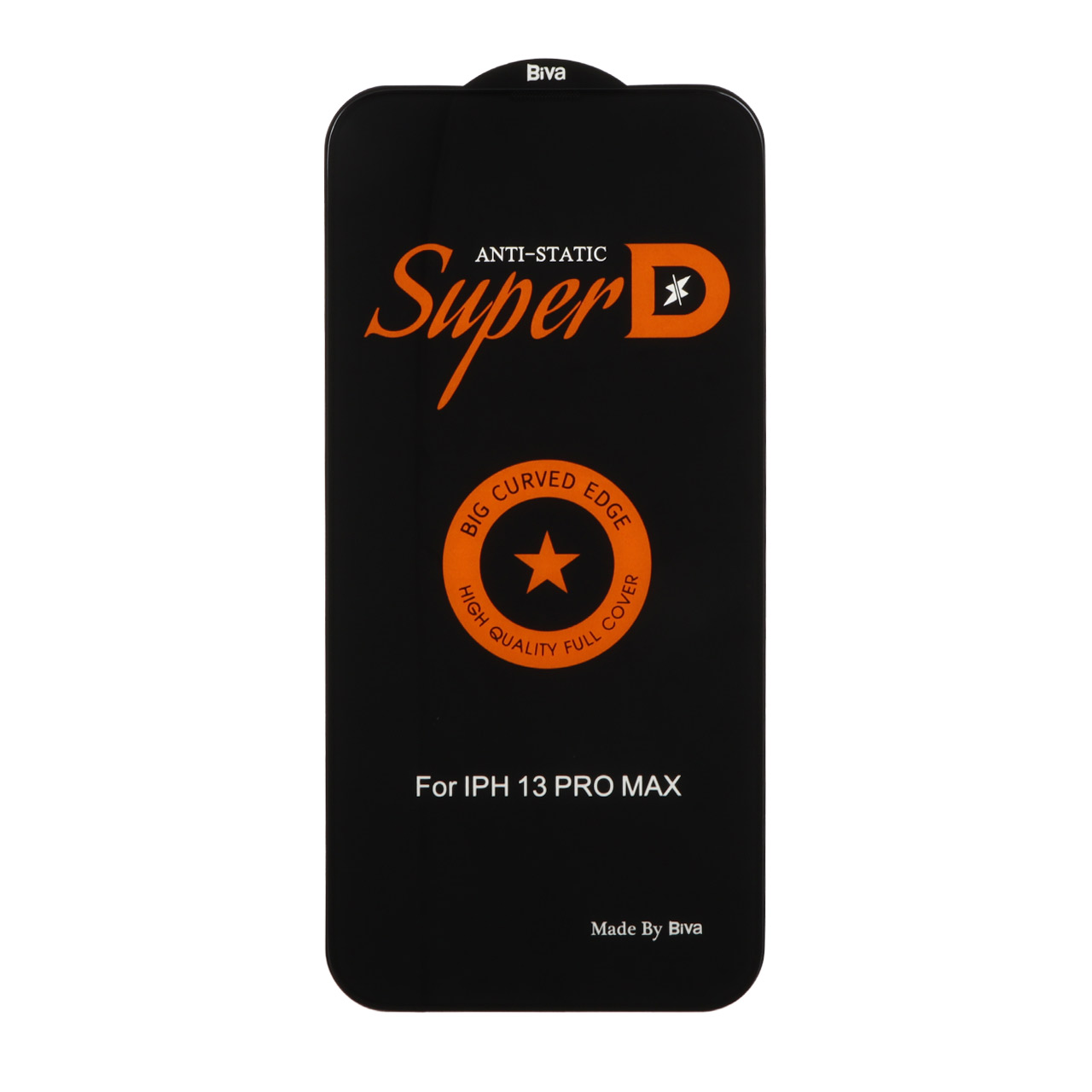 محافظ صفحه نمایش شیشه ای بیوا مدل Super D فول کاور مناسب برای آیفون 13 پرو مکس و آیفون 14 پلاس مشکی