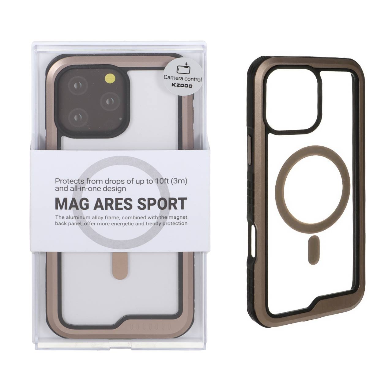 قاب KDoo MAG ARES Sport طرح صحرایی مناسب برای آیفون 16 پرو مکس