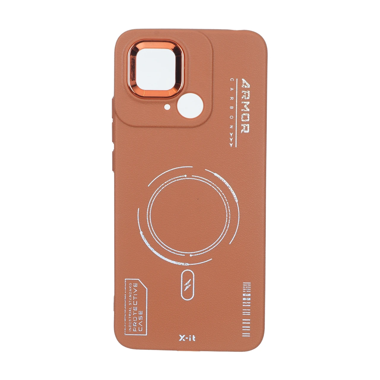 قاب Armor لنز متال Texture طرح مگ سیف مناسب برای شیائومی Redmi 10C و Redmi 10 Power و Poco C40