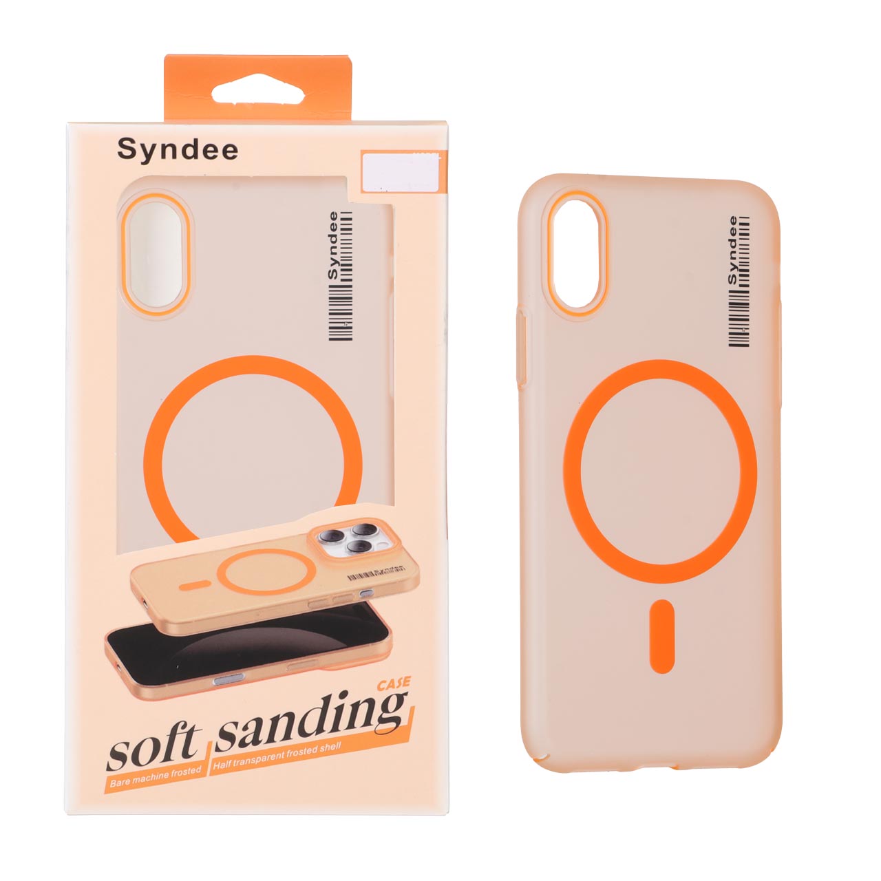 قاب مات مگ سیف نارنجی Syndee مناسب برای آیفون X و آیفون XS