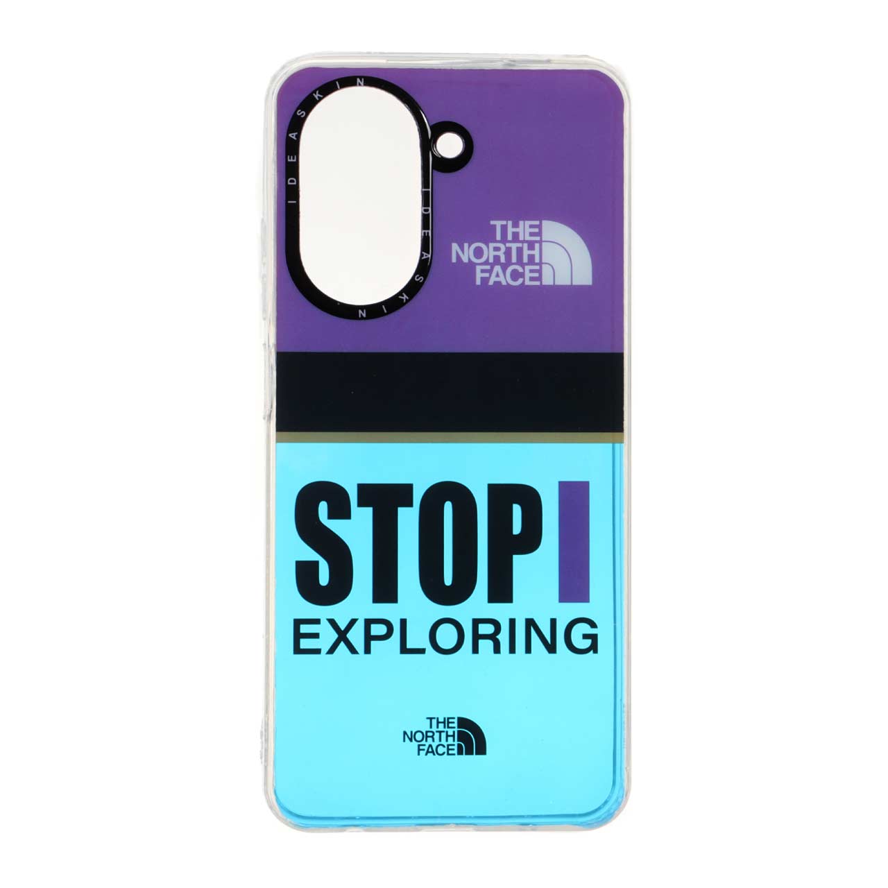 قاب Idea Skin هولوگرامی طرح Stop Exploring و لوگو The North Face مناسب برای شیائومی ردمی A5 و پوکو C71