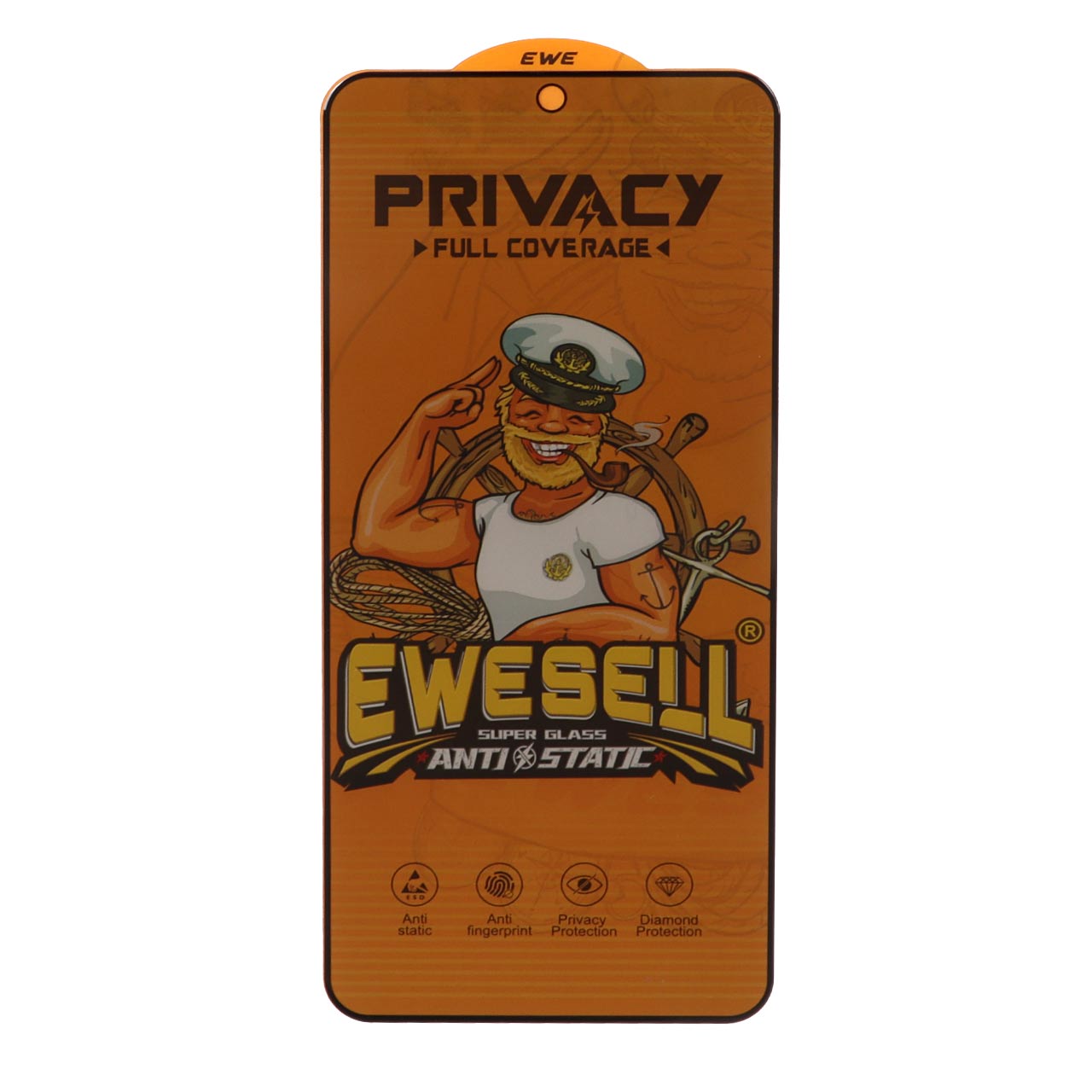 محافظ صفحه نمایش شیشه ای Full Cover Ewesell Anti Static Privacy مناسب برای گوشی‌های شیائومی