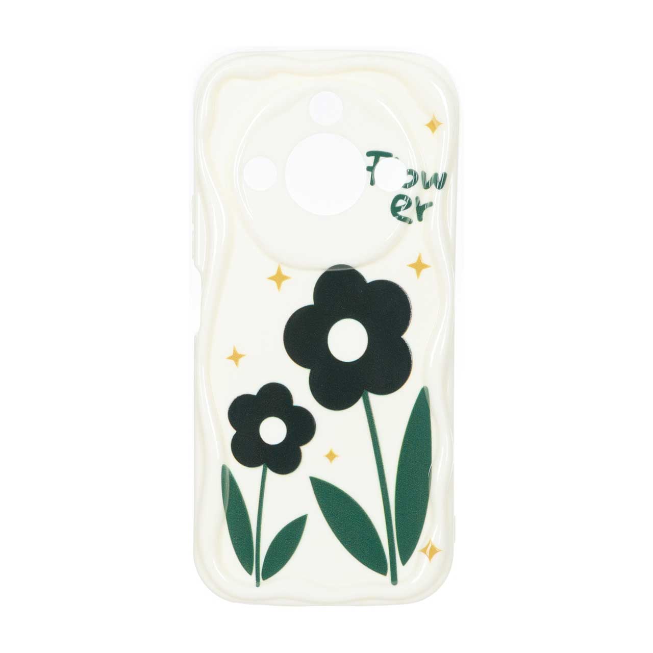 قاب کنگره ای ژله ای طرح دار محافظ لنزدار مناسب برای Honor X9c Smart 5G