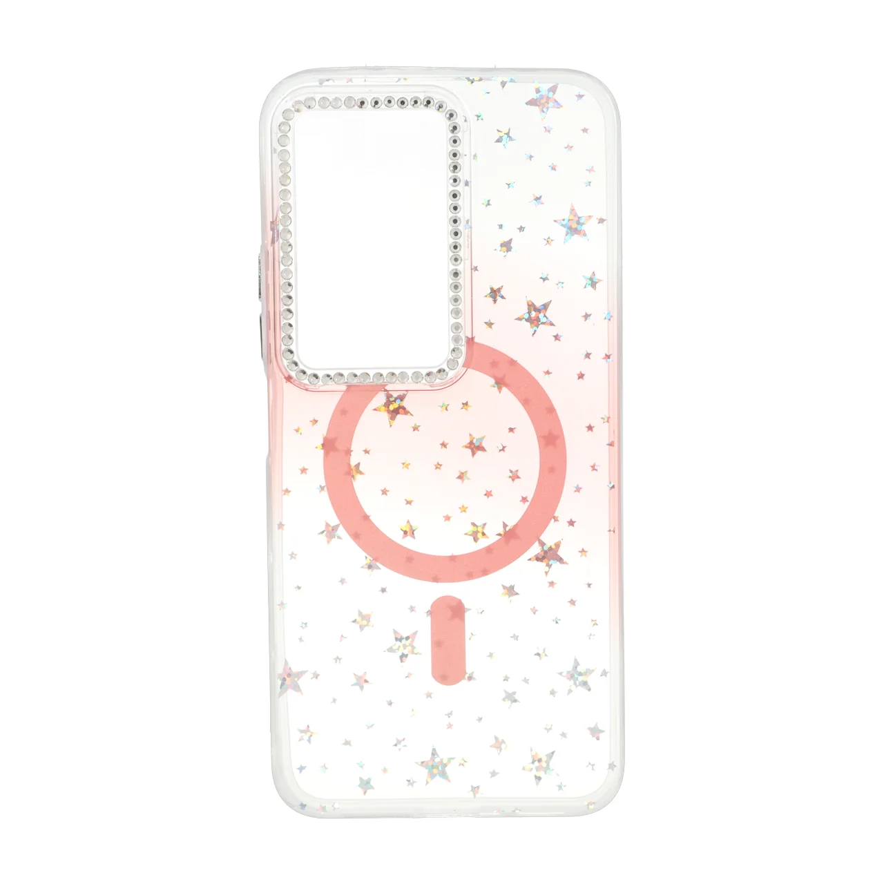 قاب طرح ستاره ای مگ سیف دور لنز نگین دار مناسب برای شیائومی ردمی 15 4G