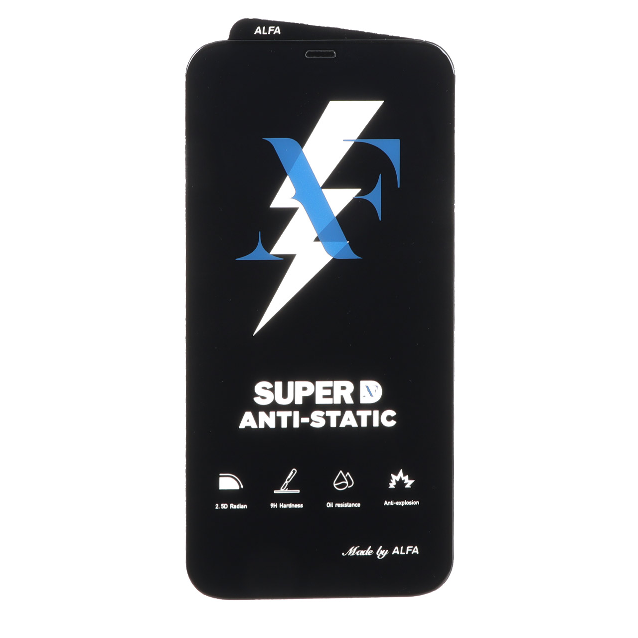 محافظ صفحه نمایش شیشه ای Super D Anti Static ALFA مناسب برای Apple iPhone 12 Pro Max
