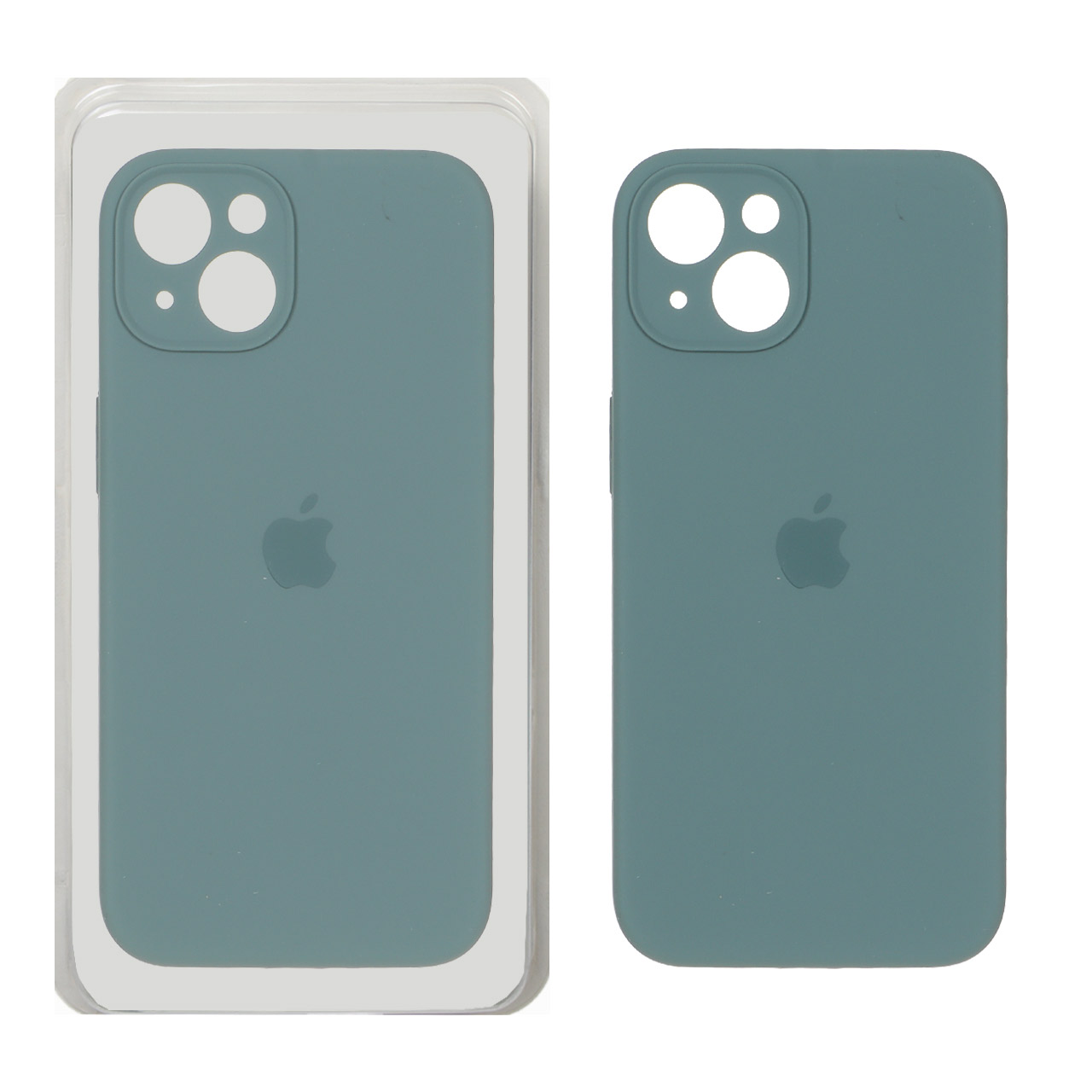 قاب سیلیکونی پاک کنی اورجینال ++A مدل Apple iPhone 13 / iPhone 14 - سبز کله غازی (پک دار)