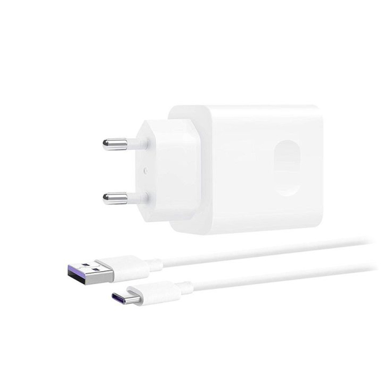 شارژر دیواری فست تک پورت HUAWEI مدل HW-050450W00 40W به همراه کابل شارژ Type-C 