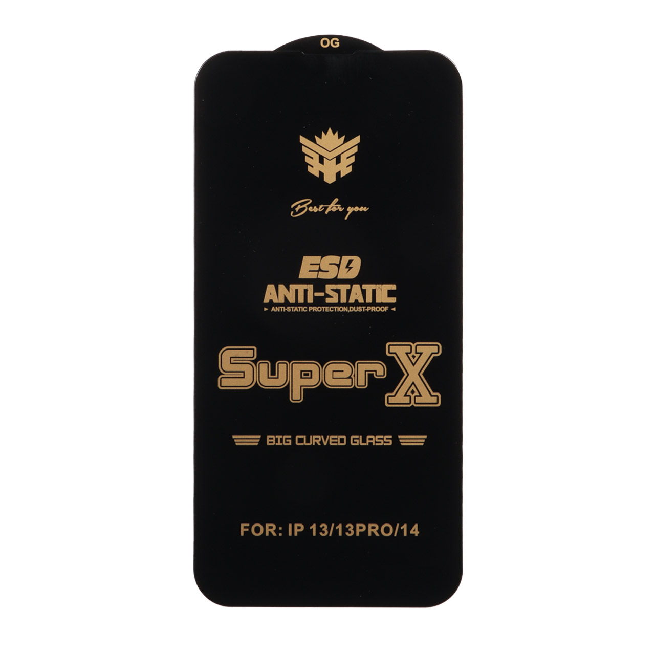 محافظ صفحه نمایش آنتی استاتیک فول کاور Super X مناسب برای آیفون 13، آیفون 13 پرو و آیفون 14