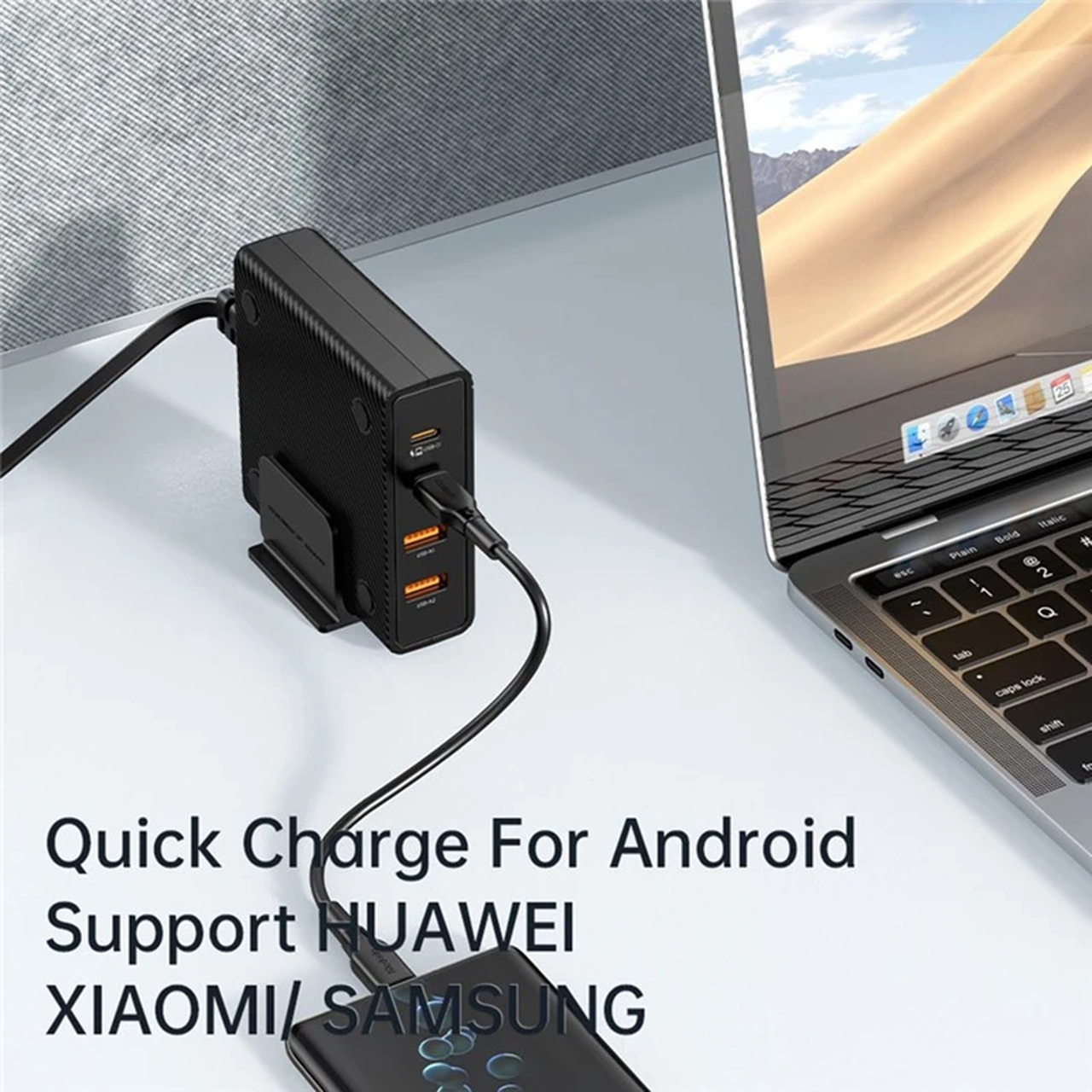 شارژر رومیزی PD و فست چهار پورت Mcdodo مدل CH-180 100W مشکی با گارانتی متین