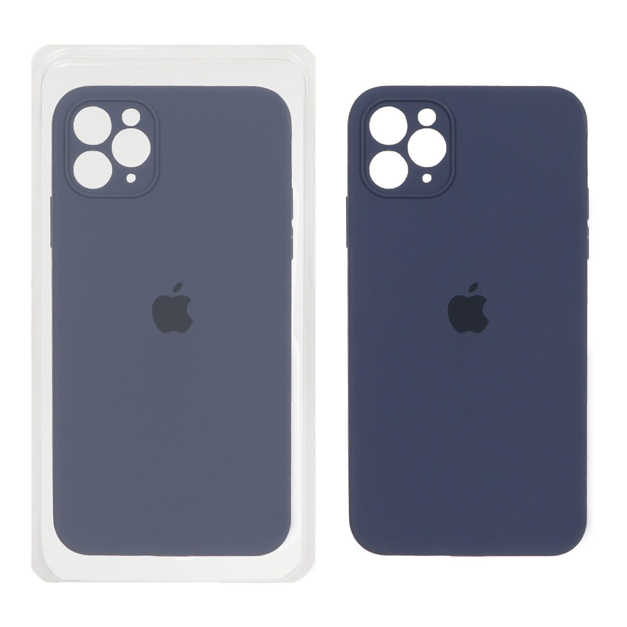 قاب سیلیکونی پاک کنی اورجینال ++A مدل Apple iPhone 11 Pro Max - سرمه ای تیره (پک دار)