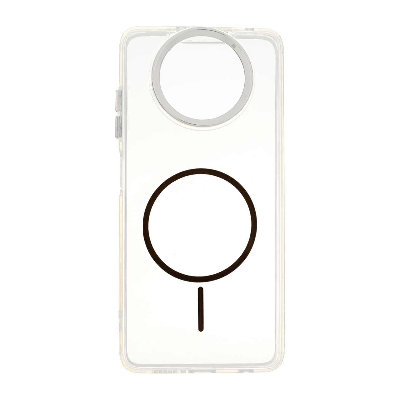 قاب ژله ای شفاف طرح مگ سیف مشکی با محافظ لنز کروم مناسب برای شیائومی پوکو X3 / پوکو X3 پرو / پوکو X3 NFC