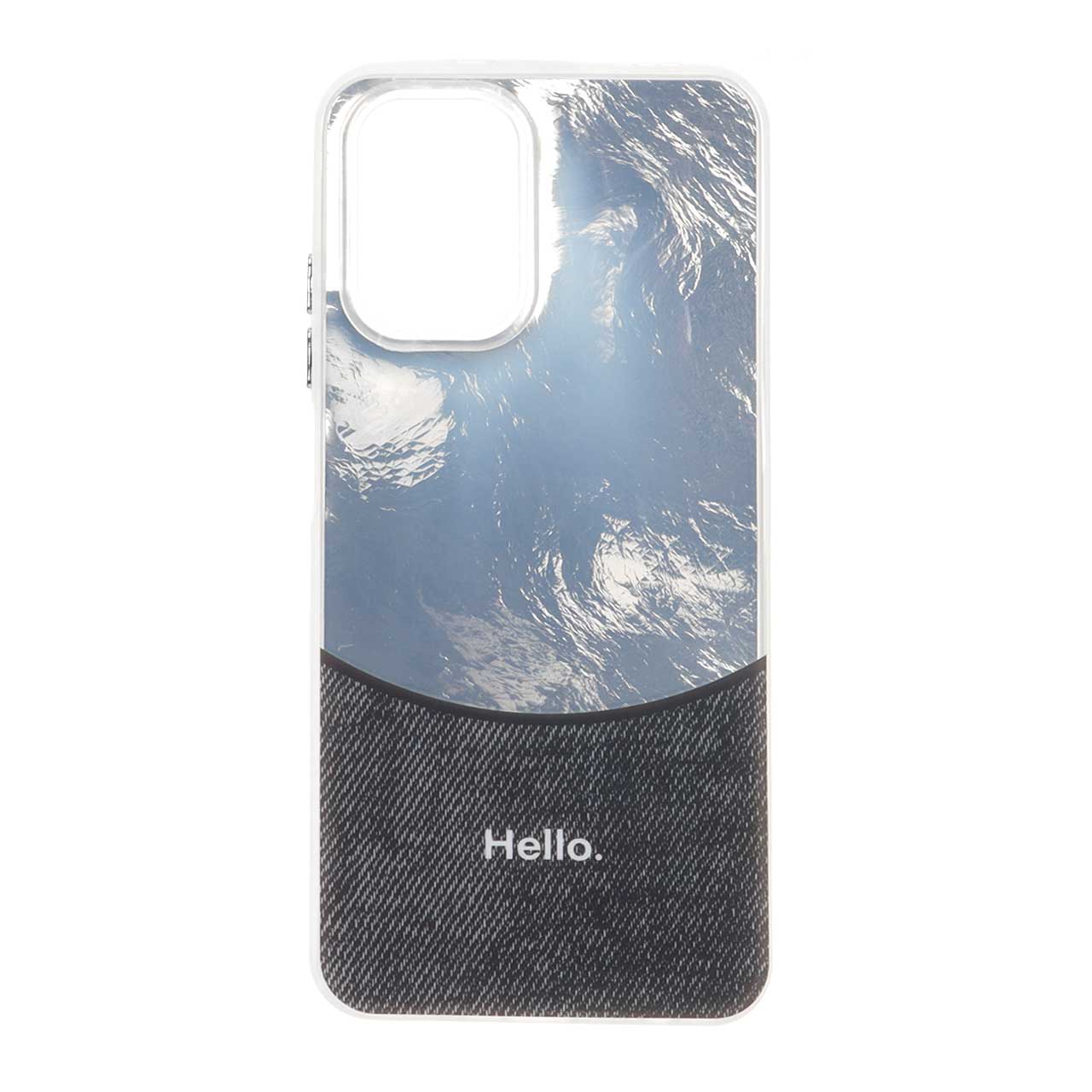 قاب طرح Hello جین Ice سرمه‌ای مناسب برای شیائومی ردمی نوت 10 4G، ردمی نوت 10S و پوکو M5S