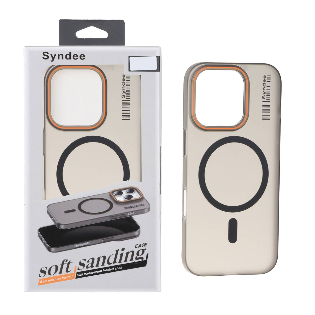 قاب اورجینال Syndee پشت مات MagSafe مدل Apple iPhone 16 Pro - مشکی کد 1 (پک دار)