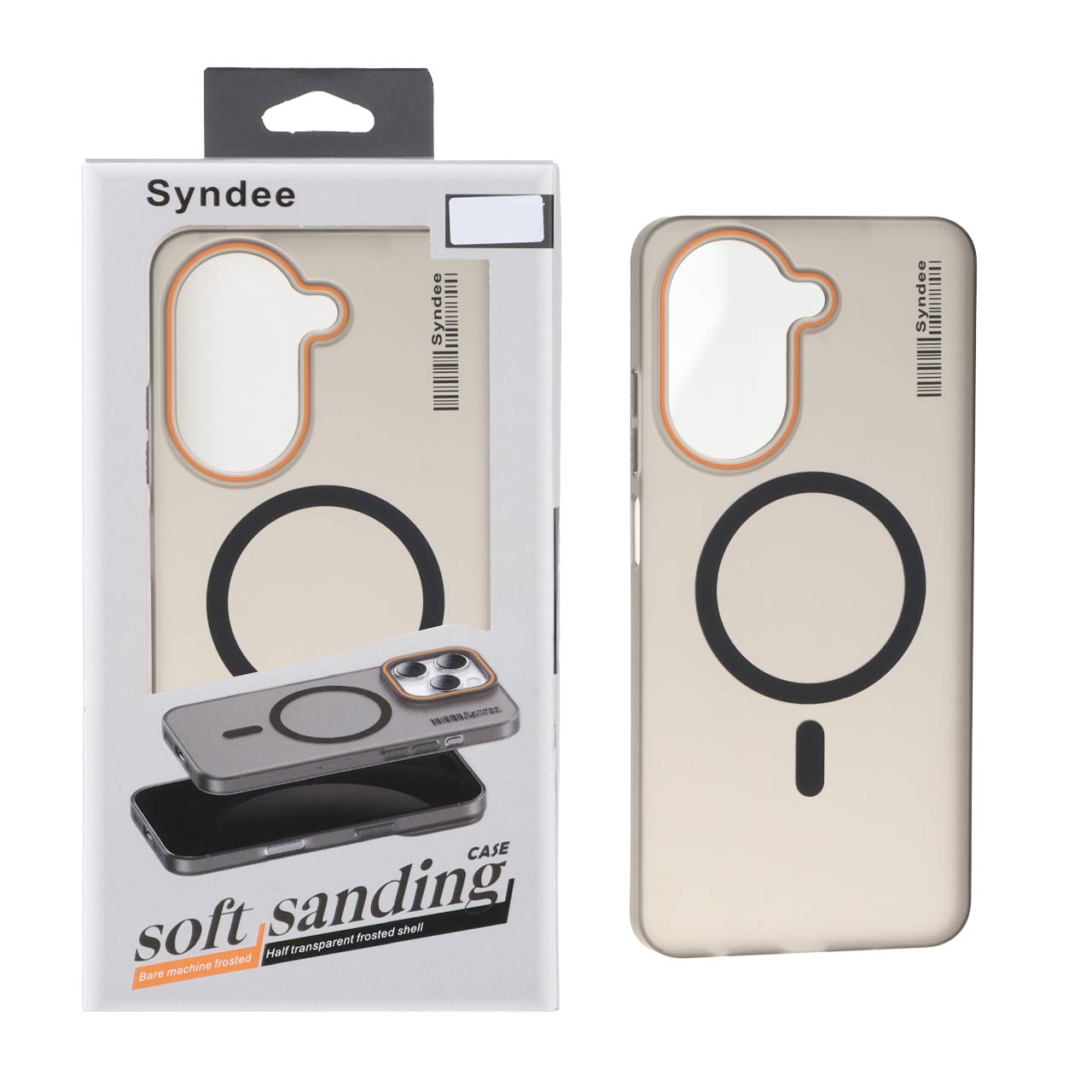قاب اورجینال Syndee پشت مات MagSafe مدل Xiaomi Redmi A5 / Poco C71 - مشکی (پک دار)
