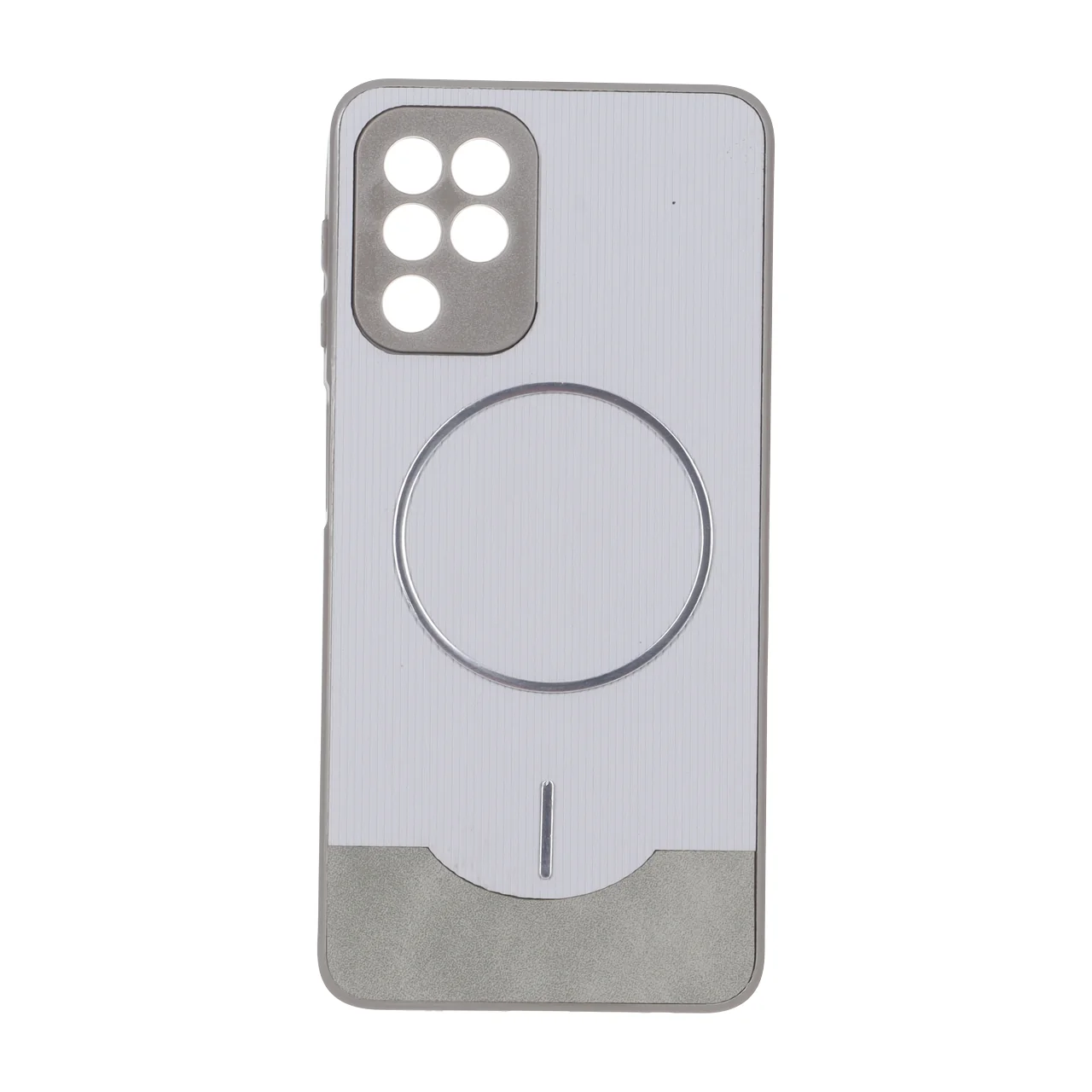 قاب طرح Line Case جیر MagSafe فلزی محافظ لنزدار مناسب برای سامسونگ گلکسی A22 4G / M22 / M32 4G / F22