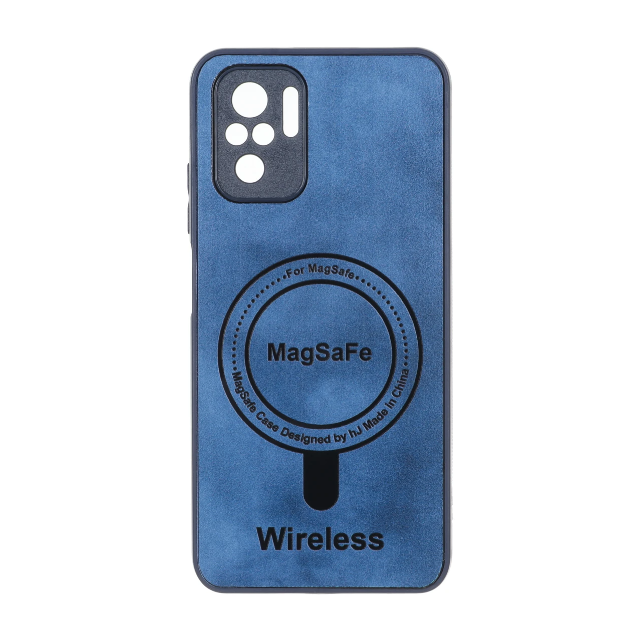 قاب Wireless طرح مگ سیف محافظ لنز برجسته مناسب برای شیائومی ردمی نوت ۱۰ فورجی، ردمی نوت ۱۰ اس و پوکو ام ۵ اس آبی