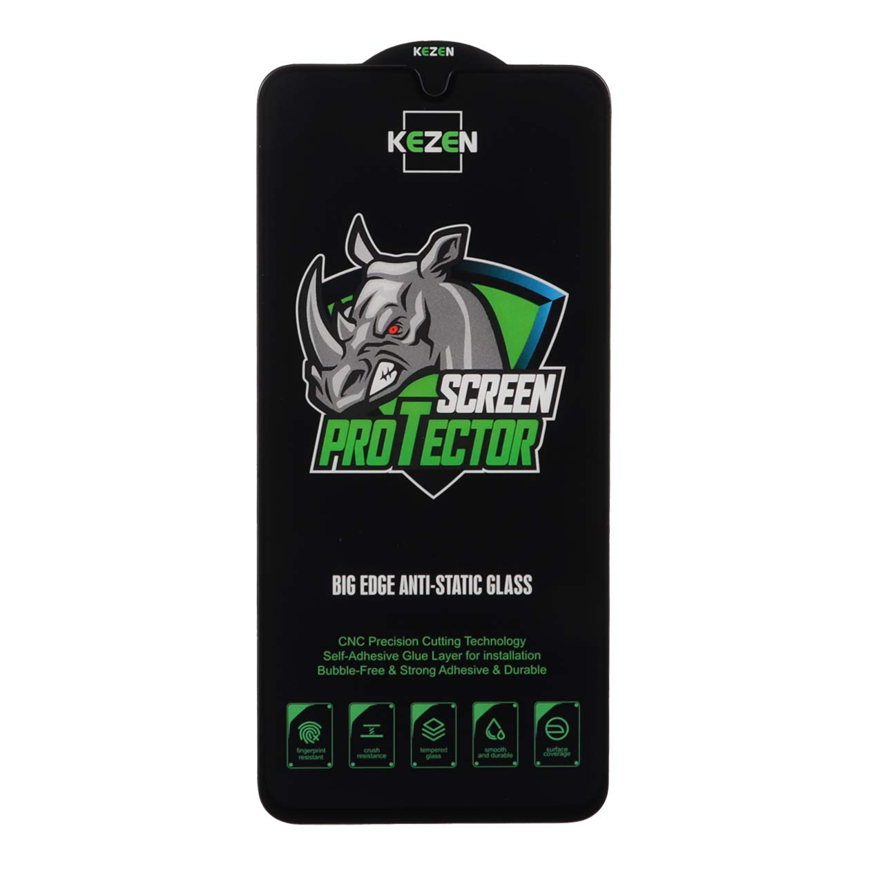 محافظ صفحه نمایش شیشه ای فول کاور Kezen مدل Big Edge Anti-Static مناسب برای Samsung Galaxy A17 / A16 / A26