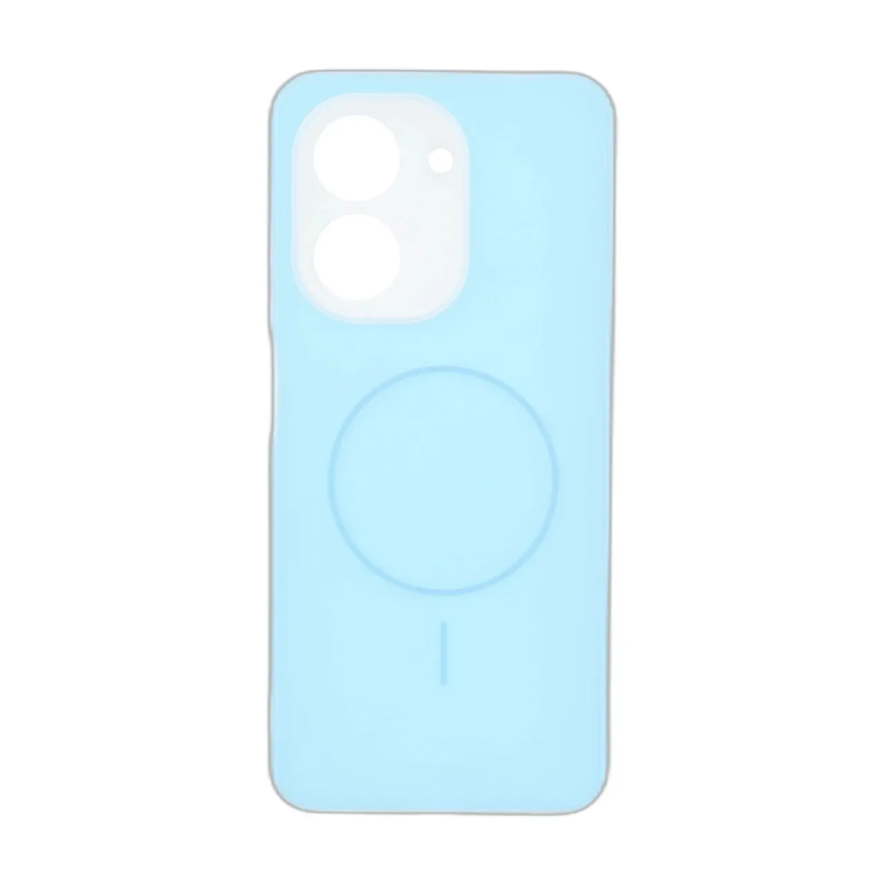 قاب دو لایه طرح مگ سیف محافظ لنز مات مناسب برای شیائومی Redmi A5 و Poco C71 - آبی