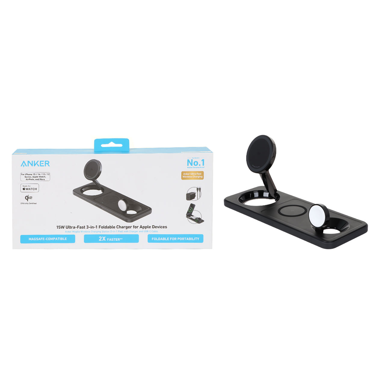 شارژر وایرلس ANKER مدل B25M1311 توان 15 وات