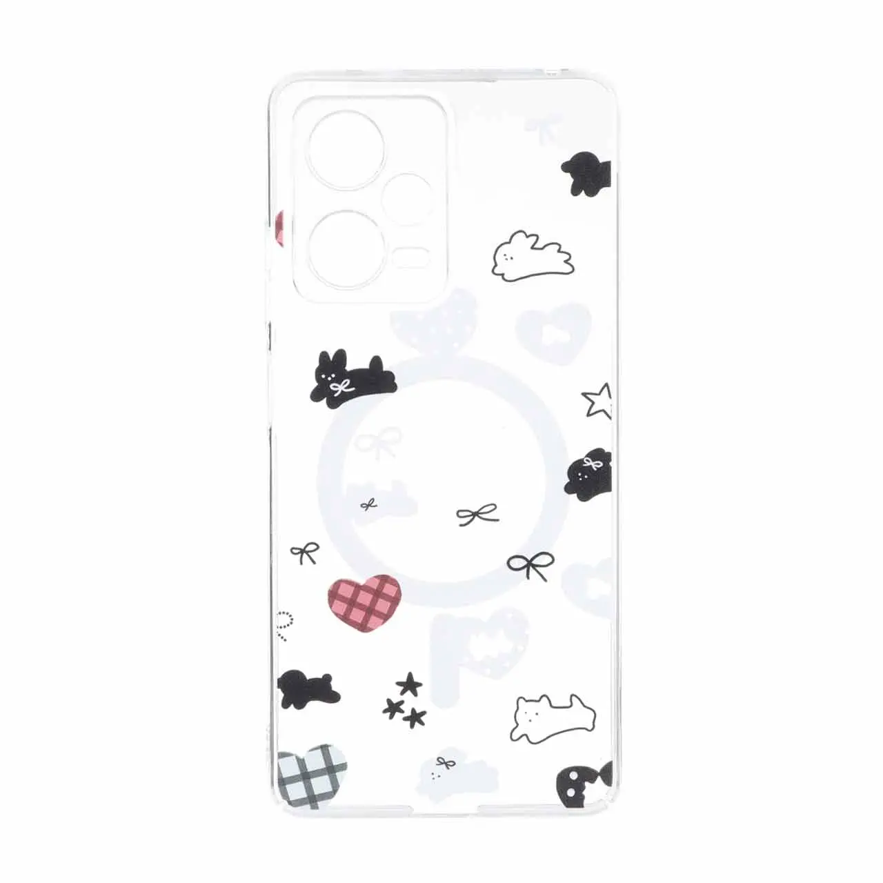 قاب Cute کریستالی طرح مگ سیف محافظ لنزدار Xiaomi Redmi Note 12 Pro 5G - کد 61