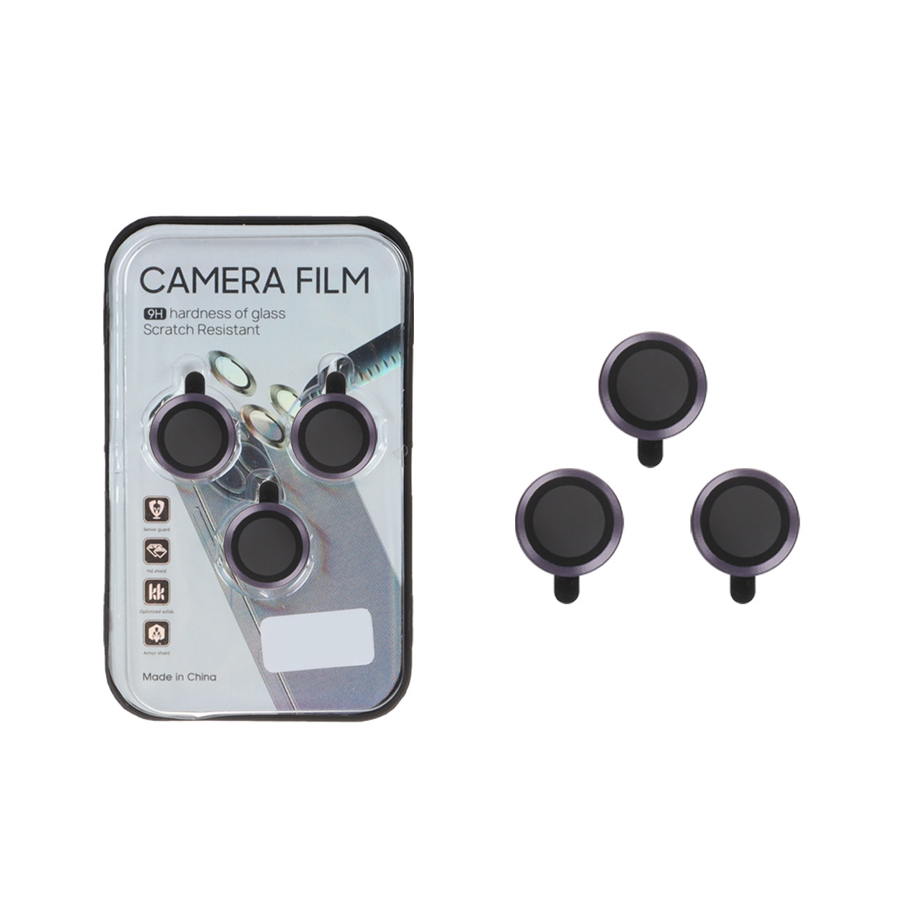 محافظ لنز رینگی اورجینال Camera Film مناسب برای آیفون 13 پرو مکس و آیفون 13 پرو - بنفش