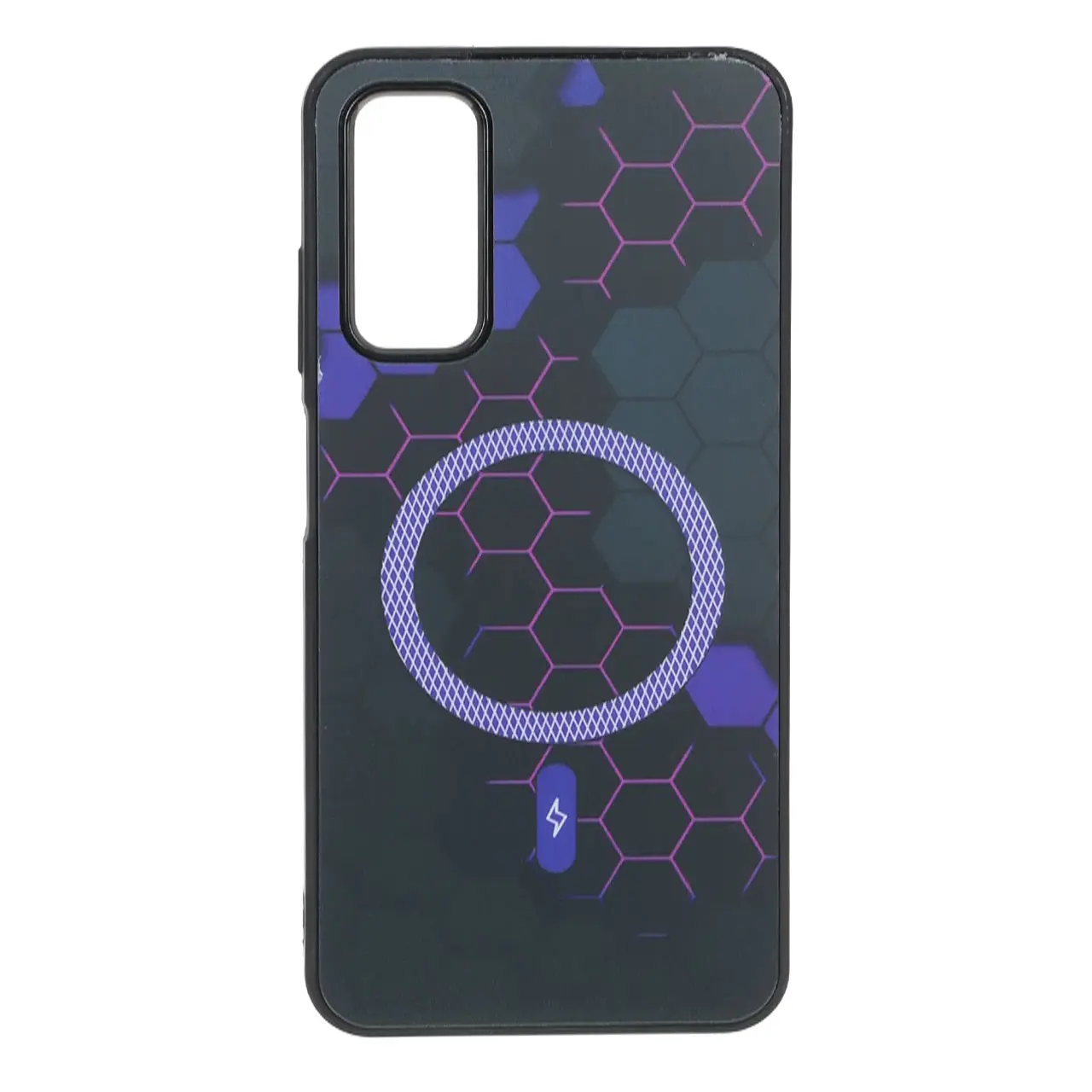 قاب طرح Hexagon مگ سیف هاشوردار بنفش مناسب برای سامسونگ گلکسی A05s