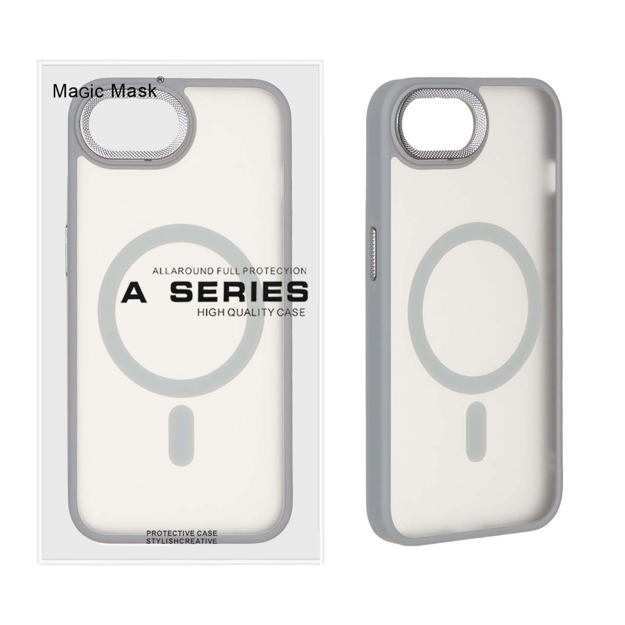 قاب اورجینال مات لنز کربن Magsafe مدل Apple iPhone 16e - خاکستری