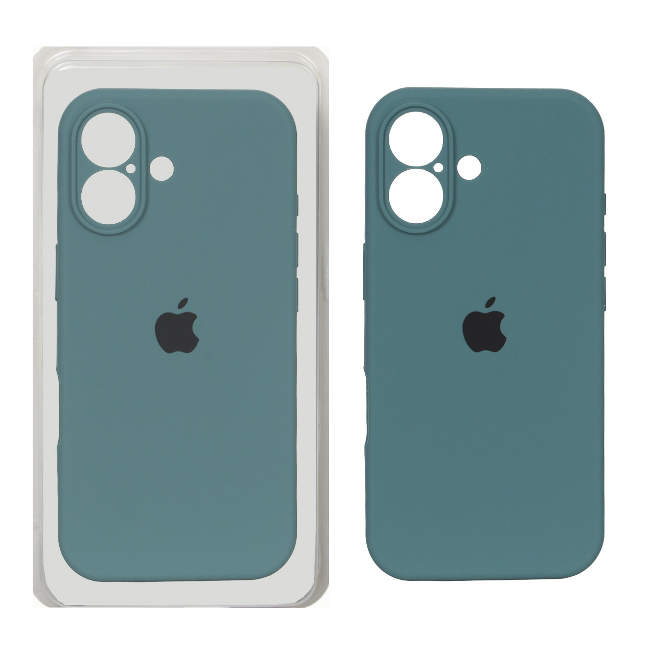 قاب سیلیکونی پاک کنی محافظ لنزدار اورجینال Apple iPhone 17 - سبز نعنایی