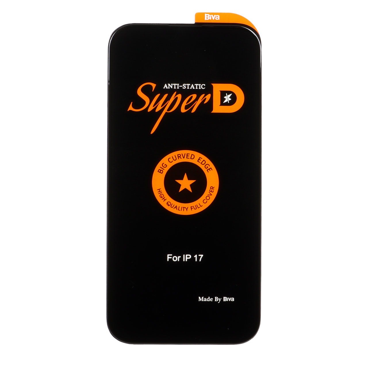 محافظ صفحه نمایش شیشه ای Biva Super D Full Cover مناسب برای Apple iPhone 17 - مشکی