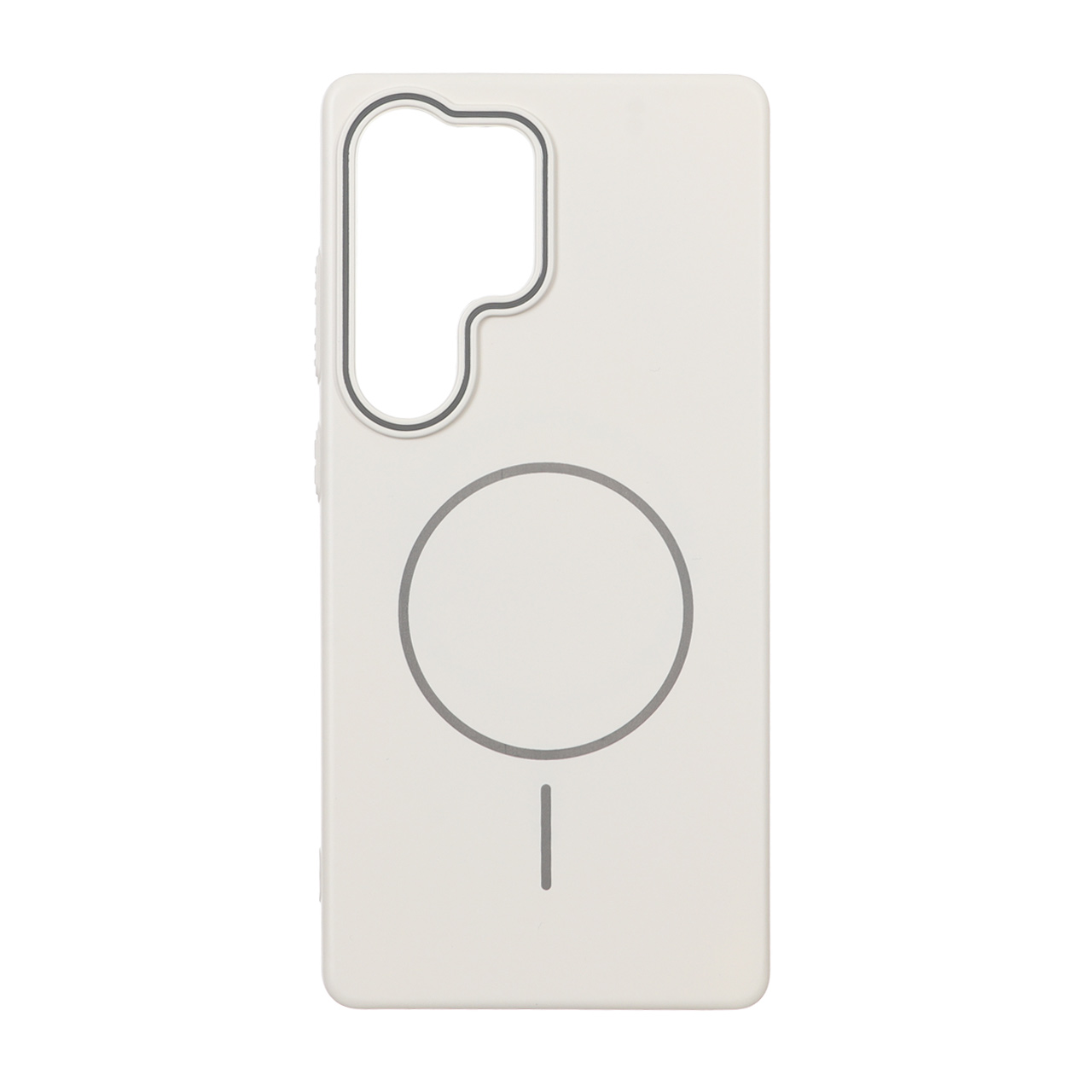 قاب طرح MagSafe پشت سخت کرم مناسب برای سامسونگ گلکسی S25 اولترا